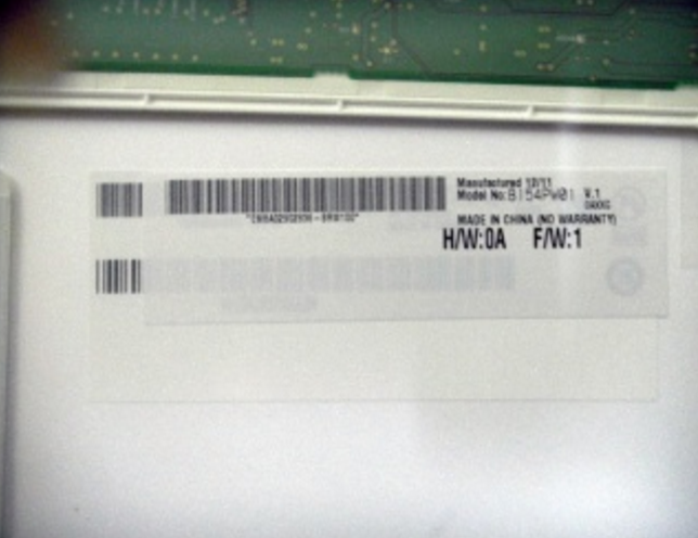 Original B154PW01 V1 AUO Screen Panel 15.4" 1440*900 B154PW01 V1 LCD Display